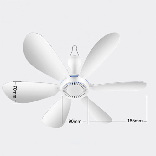 Mini ventilateur USB à énergie éolienne élevée, silencieux, petit ventilateur de plafond à six pales, style : ventilateur unique, pour dortoir domestique SH2301882-016